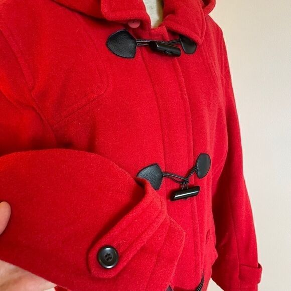 Vintage Penman's wool blend duffle coat with zipper and removable hood M/L - Picture 3 of 10